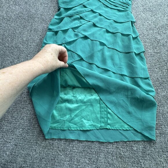 Max & Cleo Dress Womens 4 One Shoulder Chiffon Formal Prom New Years Eve Party - Picture 2 of 16